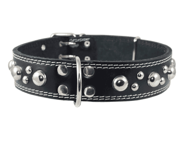 Black Leather With Studs Collar: Best Dog Collars for Large Dogs