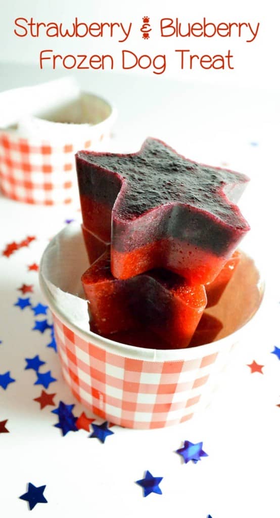 This tasty very berry frozen dog treat recipe requires just two ingredients and is yummy enough for you to enjoy too! Check it out!