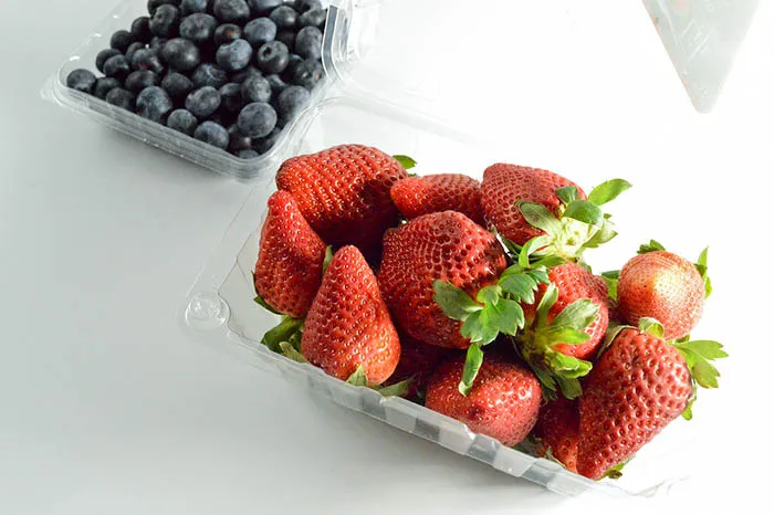 Strawberry and Blueberry Frozen Dog Treat ingredients
