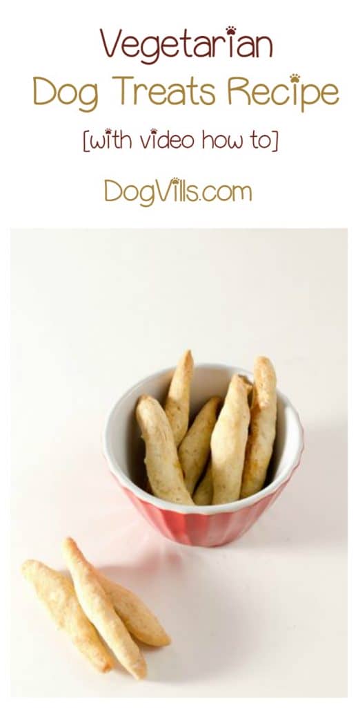 Vegetarian dog treats recipes are a great alternative to constantly giving your pooch meat-filled goodies. Check out the video & printable recipe card!