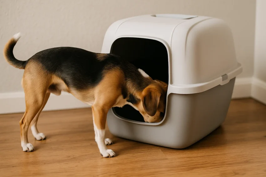 why do dogs eat poop