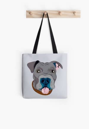 Need the perfect gift idea for a pit bull dog lover in your life? This fun design looks fabulous on everything from t-shirts and other apparel to home decor and phone cases!
