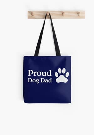 Dog Lovers Tote Bags Dog Gift Idea Proud Dog Dad