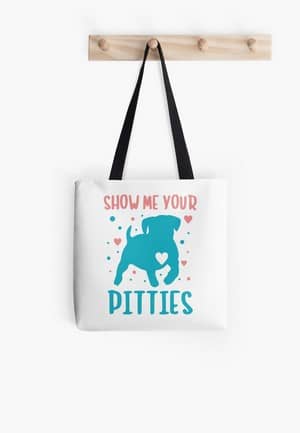 This super cute collection is a clever and fun way to show off your love for pit bull dogs!