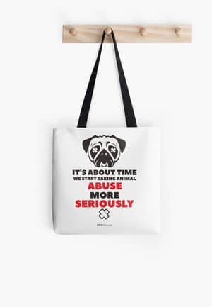 Dog Lovers Tote Bags Dog Gift Idea stop animal abuse