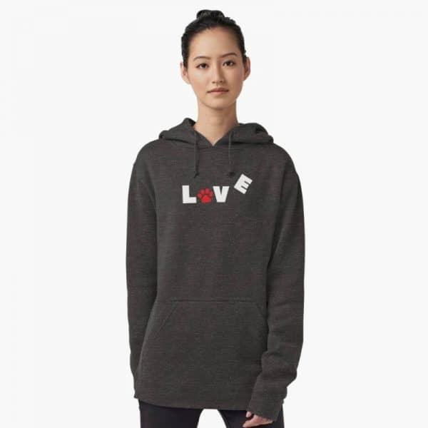 Paw Love: dog lovers themed hoodies