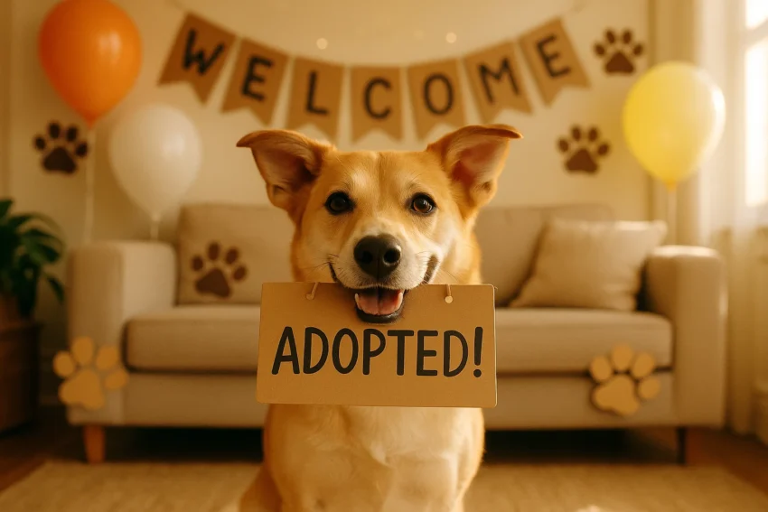 Cute Dog Adoption Announcement Ideas