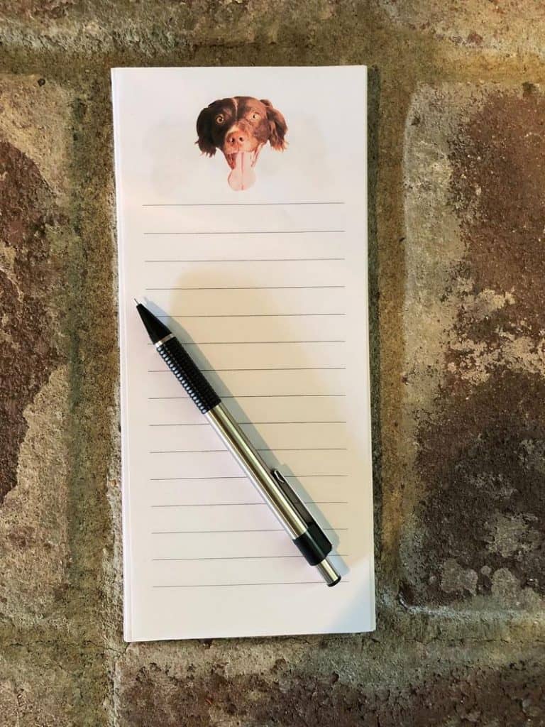 Custom Notepad with Their Dog's Photo