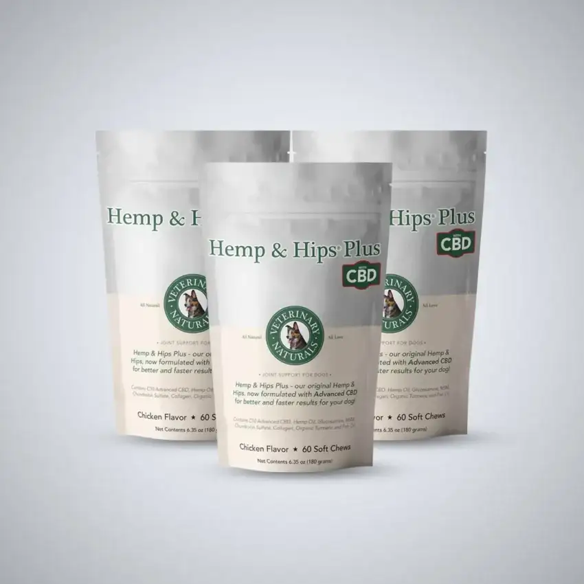 Vet Naturals hemp and hips plus CBD