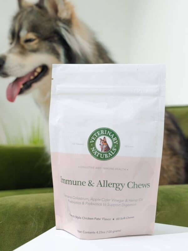 immune and allergy chews with probiotics for dogs