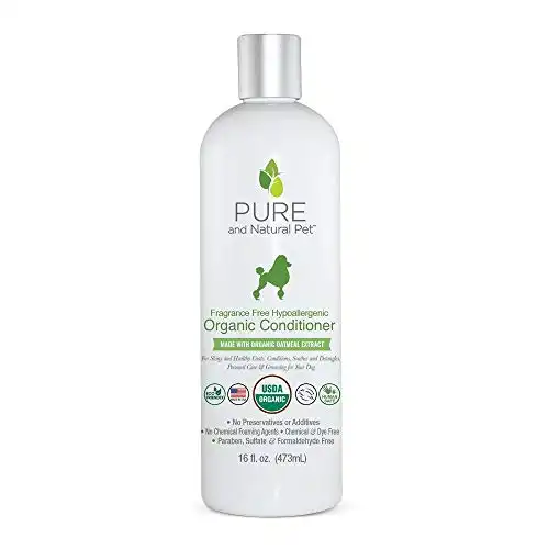 Pure and Natural Pet - Fragrance Free Hypoallergenic Organic Conditioner Fragrance Free 16 oz.