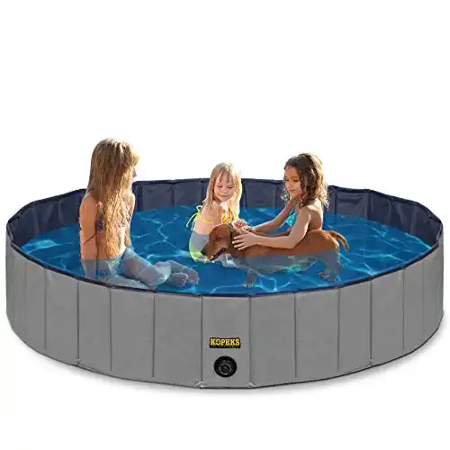 Outdoor Swimming Pool Bathing Tub - Portable Foldable - Ideal for Pets - XL 63" x 12"