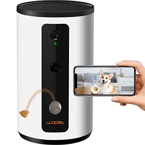 WOPET Dog Camera D01 Plus: 5G WiFi Pet Camera with Treat Tossing, 1080P HD with Night Vision for Pet Viewing, Two Way Audio Communication Designed for Dogs and Cats, Monitor Your Pet Remotely