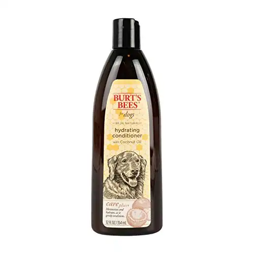 Burt's Bees for Pets Care Plus+ Natural Hydrating Conditioner With Coconut Oil | Dog Conditioner Moisturizes & Hydrates | Cruelty Free, Sulfate & Paraben Free, pH Balanced for Dogs - 12 O...