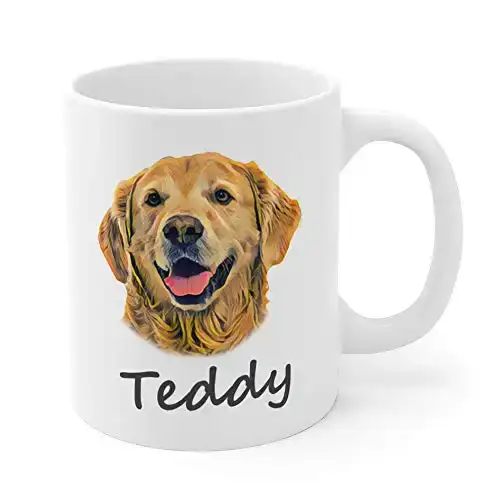 Personalized Dog Mug, Custom Pet Mug with Name and Picture