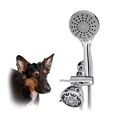 SmarterFresh Pet Shower Sprayer Set, Complete Pet Wash Hand Held Shower Attachment for Home Dog Washing Station