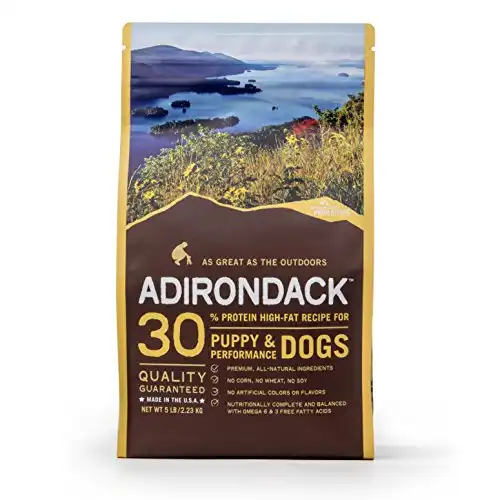 Adirondack Pet Food 22464 30% Protein High-Fat Recipe for Puppy & Performance Dogs, 15lb