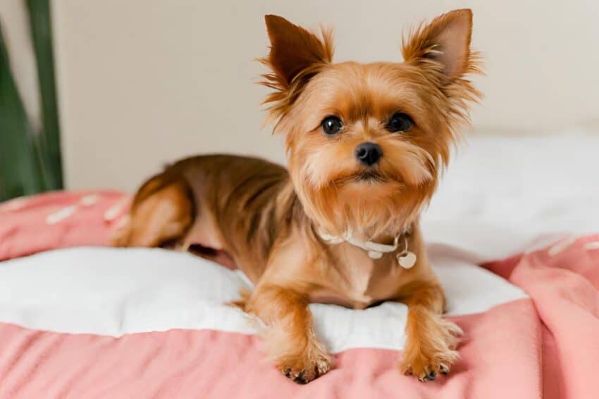 a cute chorkie, chihuahua yorkie mix