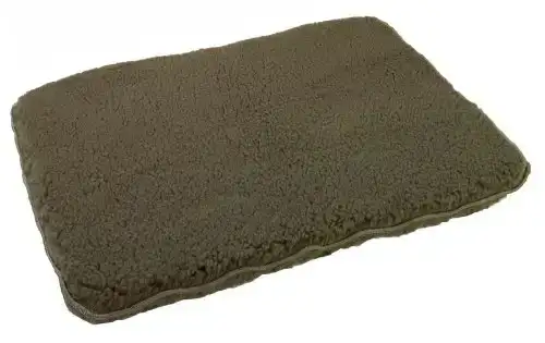 Unreal Lambskin Brute Synthetic Fleece Dog Bed, 30x40, Olive