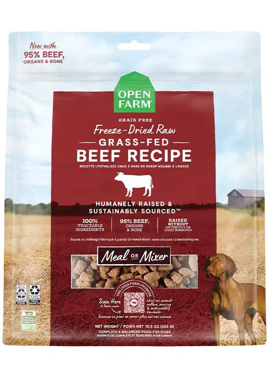 Open Farm High Protein Freeze-Dried Raw Dog Food and Toppers