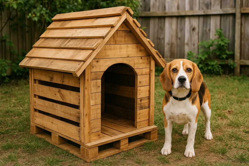 stylish pallet dog house designs