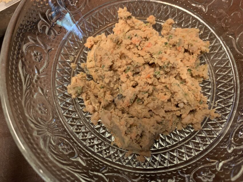 Close-up of Ollie dog food fresh