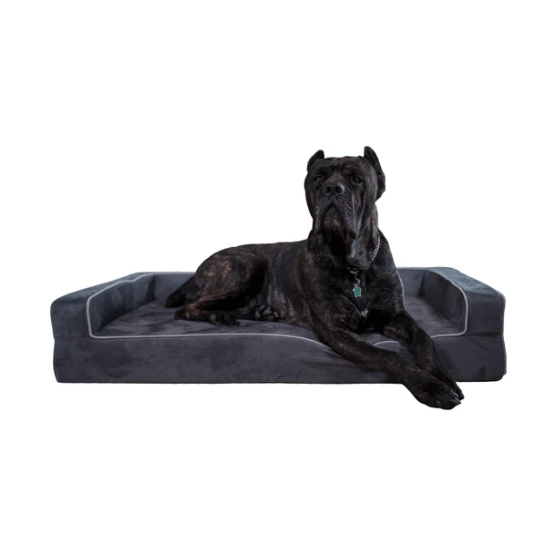 Bully Beds Orthopedic 3 Sided Dog Bed With Bolsters