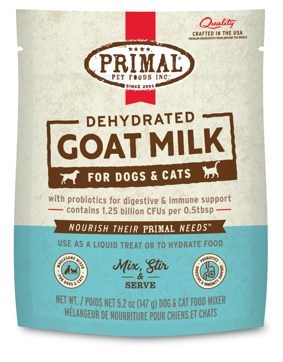 Dehydrated Goat Milk for Dogs and Cats