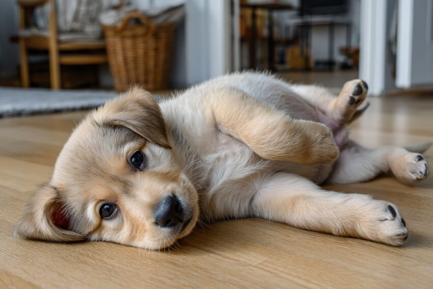 Chiot ballonné – Pourquoi cela peut arriver et que faire à ce sujet