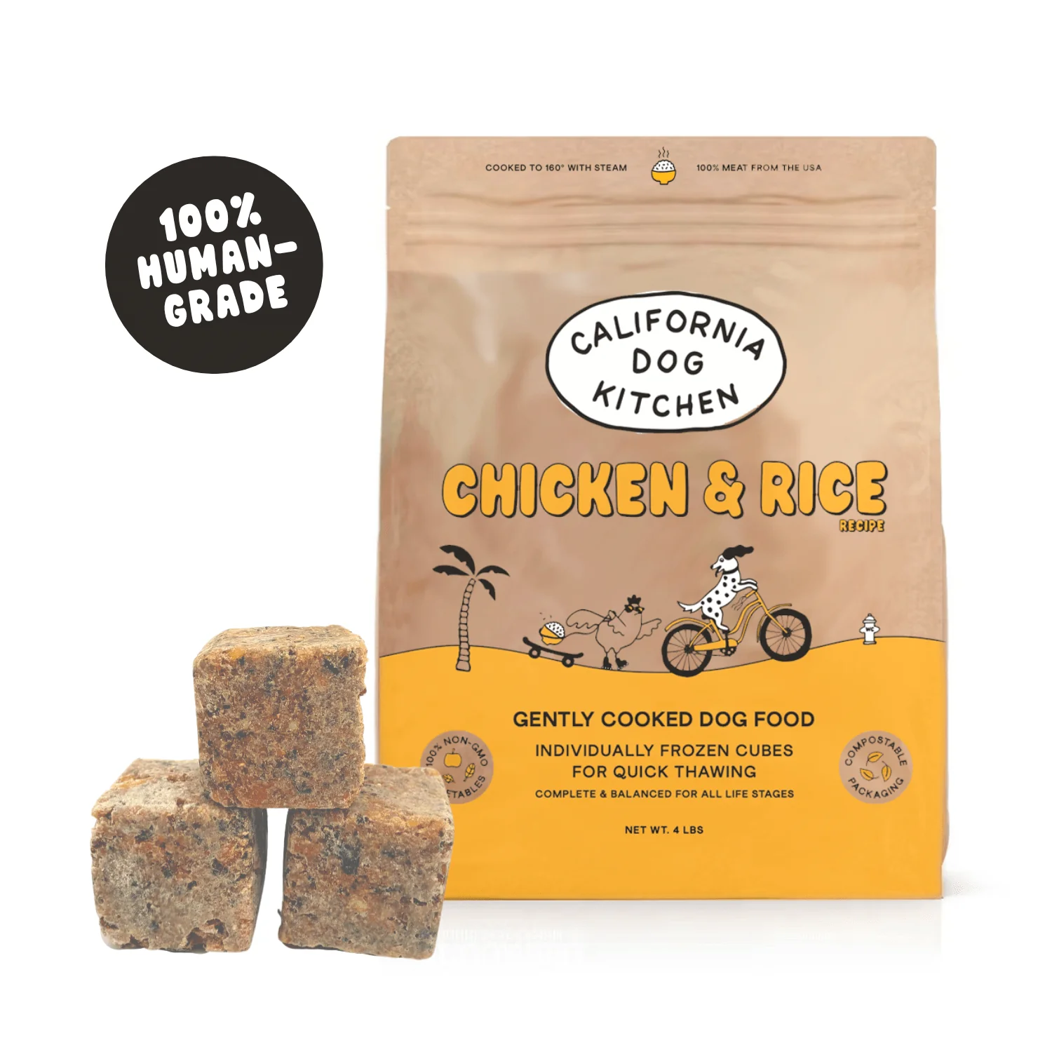 Chicken & Rice Gently Cooked Dog Food California Dog Kitchen