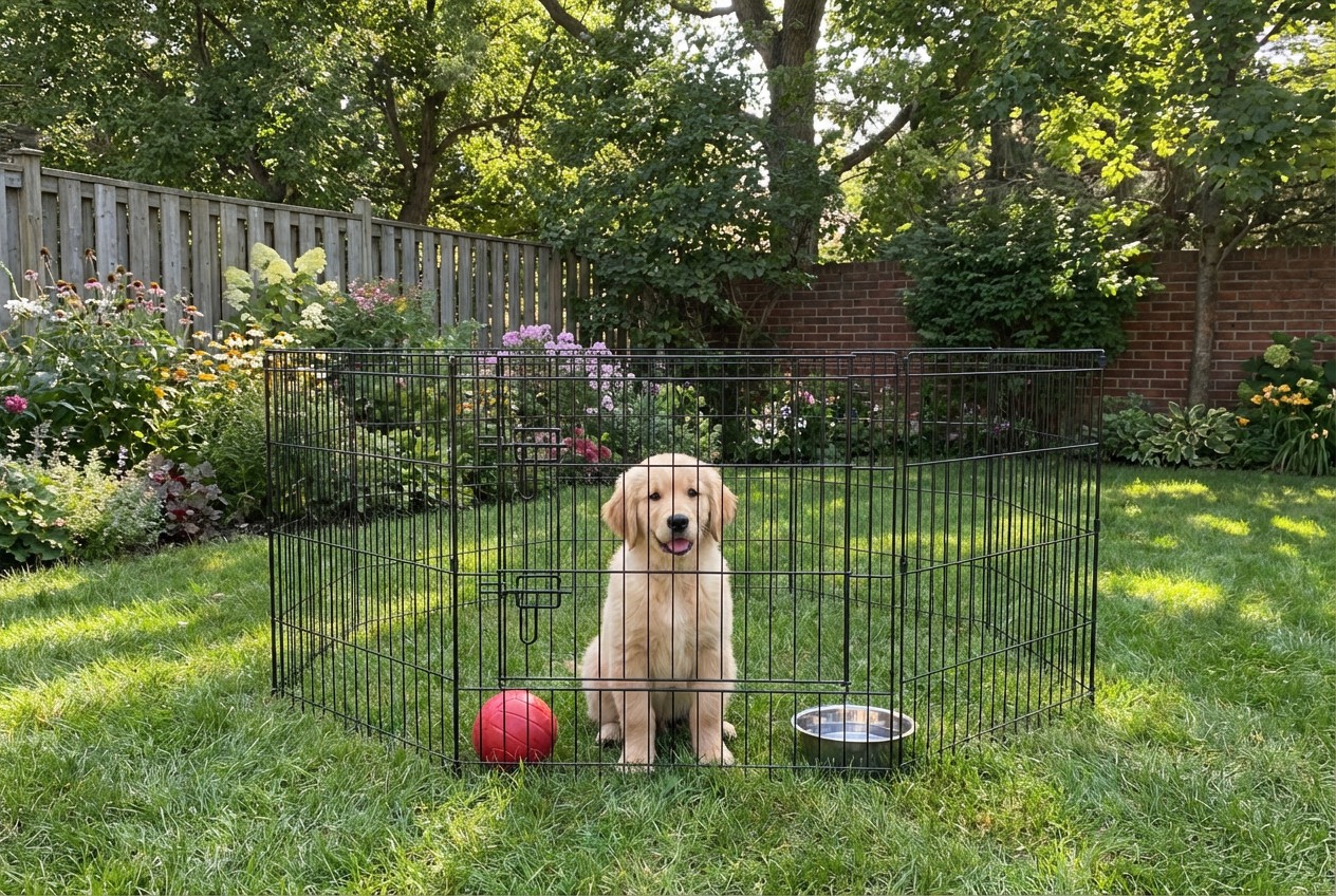 7 Best Dog Playpens for Puppies, Seniors, and Travel