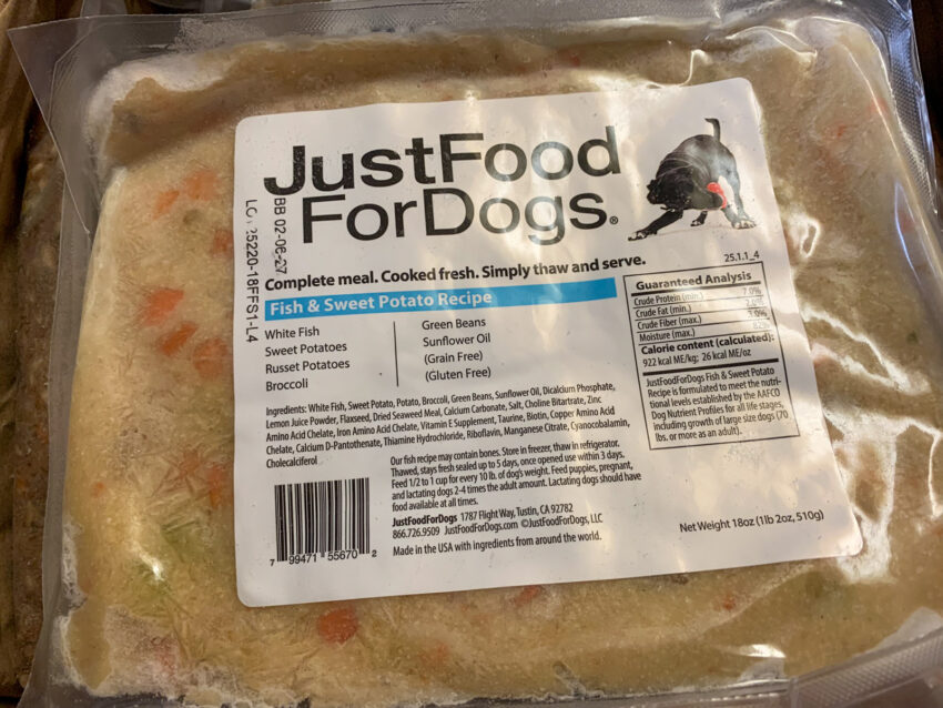 JustFoodforDogs dog food Review