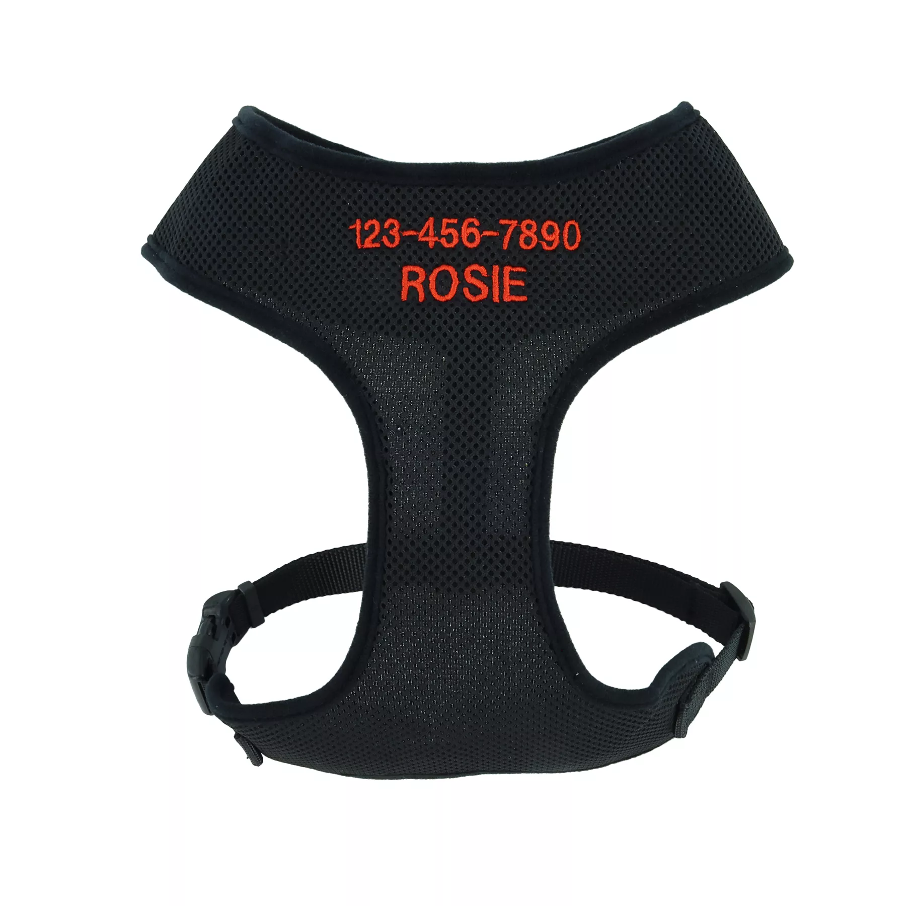 Personalized Comfort Soft Adjustable Mesh Dog Harness