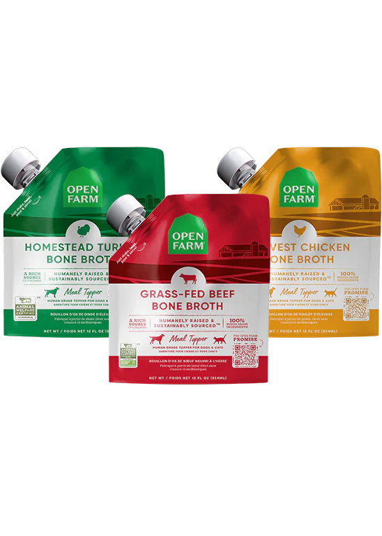 Open Farm Bone Broth, Food Topper for Both Dogs and Cats