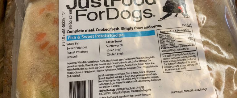 JustFoodforDogs dog food Review