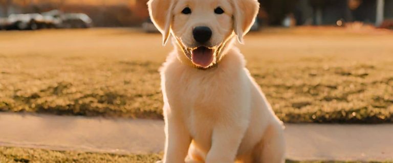 Goldador puppy